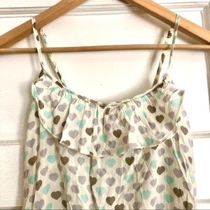 Hearts & ruffles sleep romper! 🤍🤍